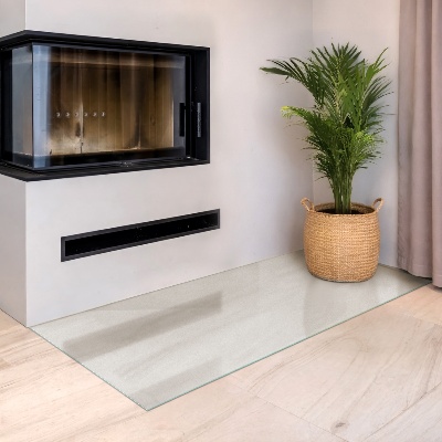 Wood stove pad Rectangular semi-transparent tray