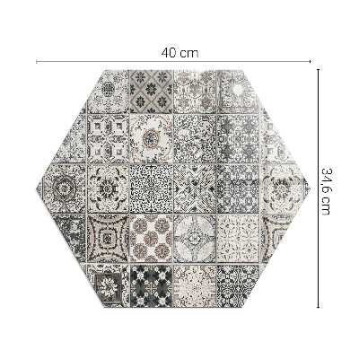 Glass hearth pad Tiled decorative patterns