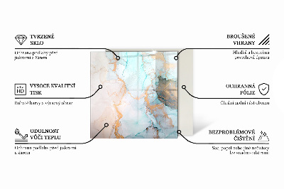 Glass hearth for log burner Organic pattern in an abstract style