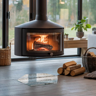 Glass hearth plate Board colors in various shades