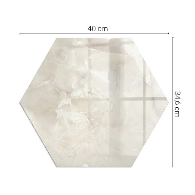 Glass hearth pad Marble organic motif
