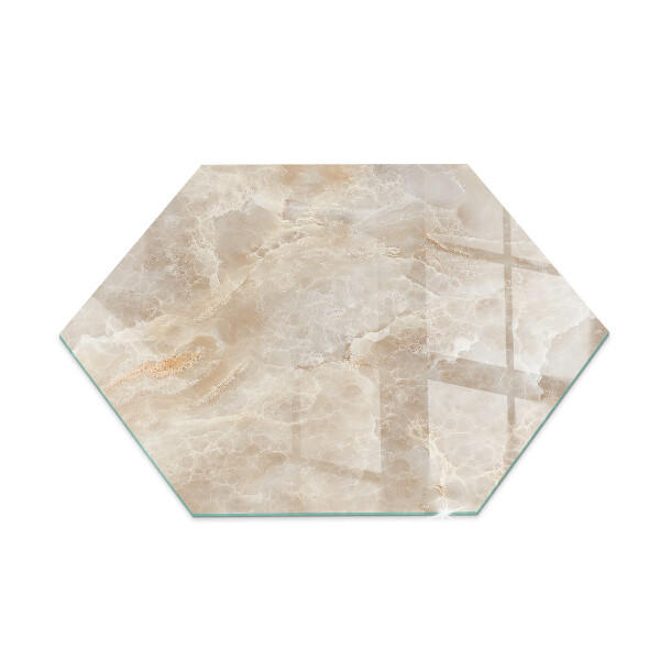 Glass hearth plate Stone pattern inspired by nature