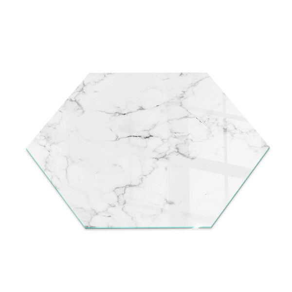 Glass hearth for log burner Marble motif with delicate veins