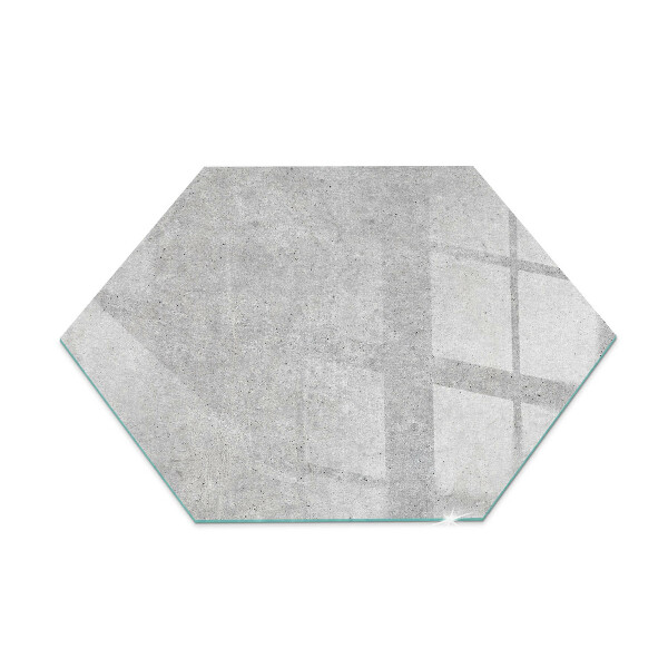 Glass hearth pad Concrete texture in a raw style