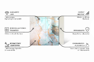 Glass hearth pad Board colors in different tones