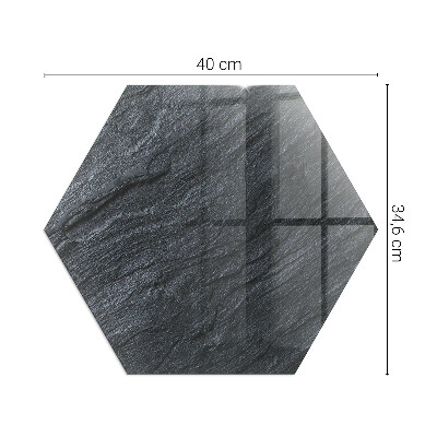 Glass hearth plate Pattern of rocky structure