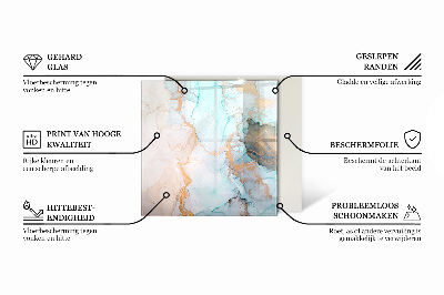 Glass hearth plate Stone structure pattern