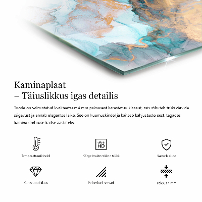 Glass hearth plate Polygonal patterns on the web