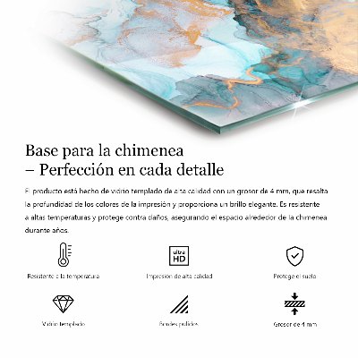 Glass hearth plate Polygonal patterns on the web