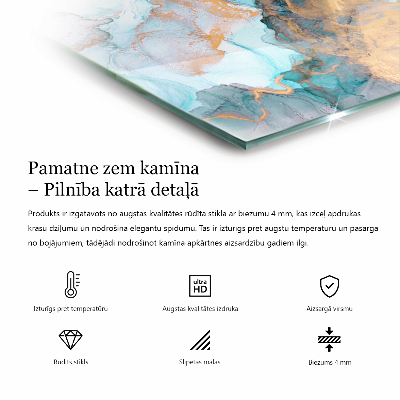 Glass hearth plate Polygonal patterns on the web