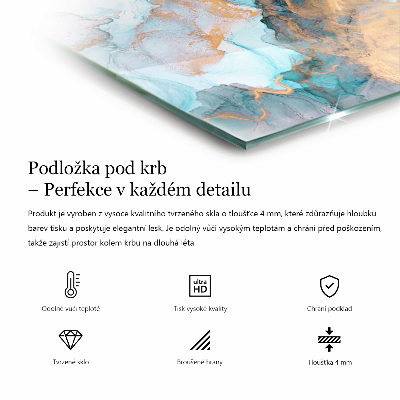 Glass hearth plate Polygonal patterns on the web