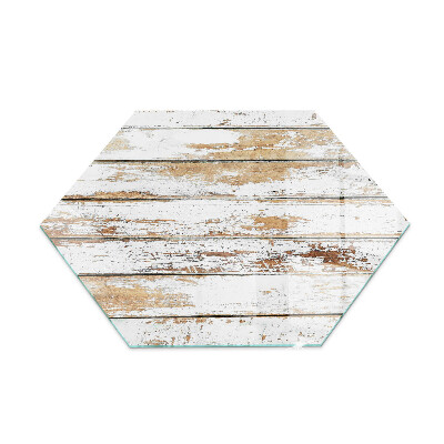 Glass hearth pad Rusty wooden board