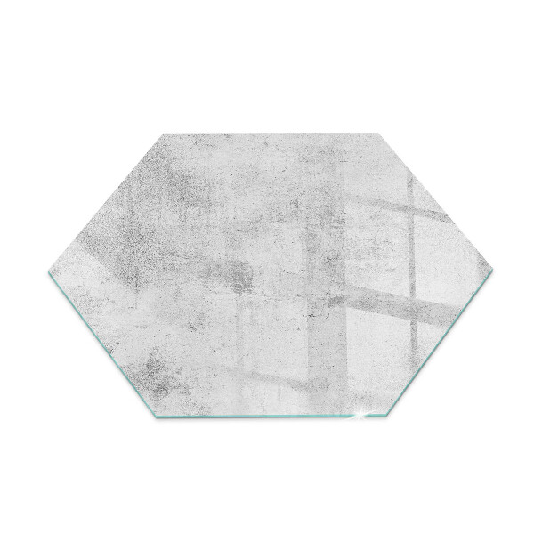 Glass hearth pad Concrete texture in a raw style