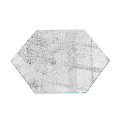 Glass hearth pad Concrete texture in a raw style