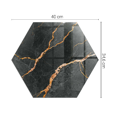 Glass wood burner hearth Marble style with delicate veining
