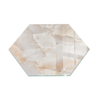 Glass hearth plate Stone organic motif