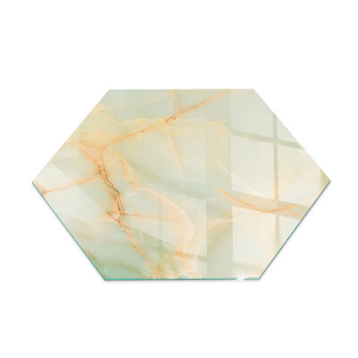 Glass hearth for log burner Abstract marble motif