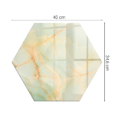 Glass hearth for log burner Abstract marble motif
