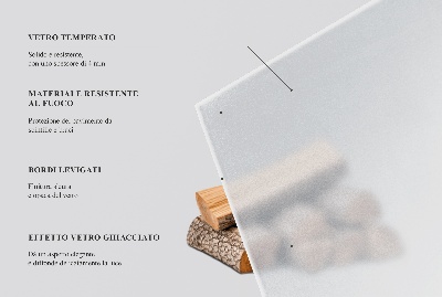Fireplace base Semi-transparent hexagonal