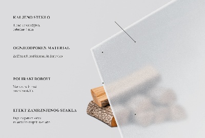 Fireplace base Semi-transparent hexagonal