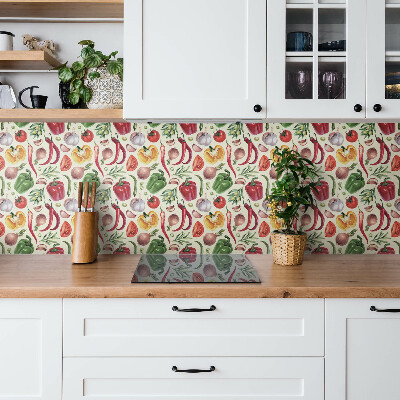 Wall paneling Colorful cartoon vegetables