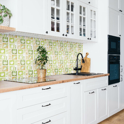 Bathroom wall panel Vegetables and fruits