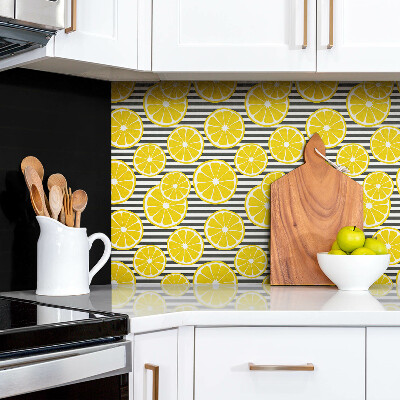 Wall paneling Cartoon lemon slices