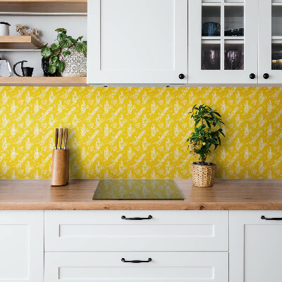 Panel wall covering Yellow cartoon corn