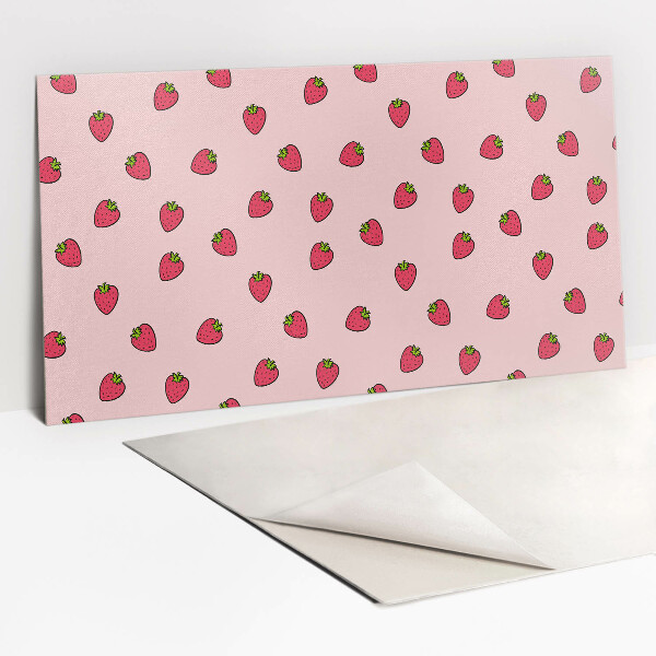 Decorative wall panel Strawberries