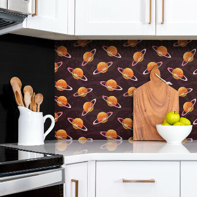 Decorative wall panel Hamburger planets