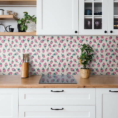 Pvc wall cladding Pink strawberries