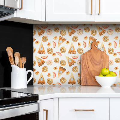 Bathroom wall panel Sweet pastries