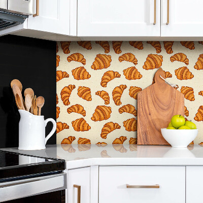 Panel wall covering Cartoon croissant