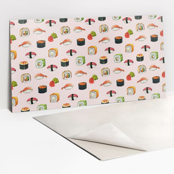 Bathroom wall panel Cartoon sushi