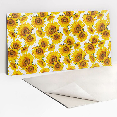 Bathroom wall panel Sunflowers