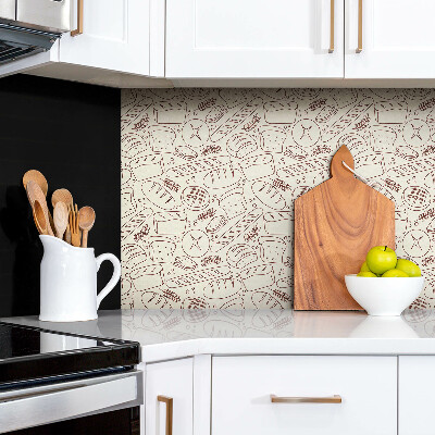 Panel wall covering Cartoon bread