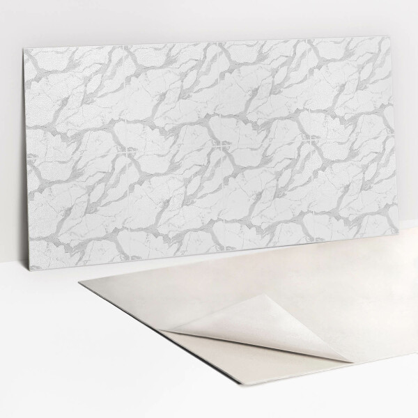 Panel wall covering White marble