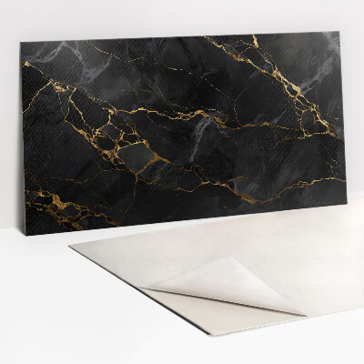 Wall panel Dark marble and gold