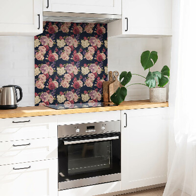 Vinyl tiles Colorful rose flowers