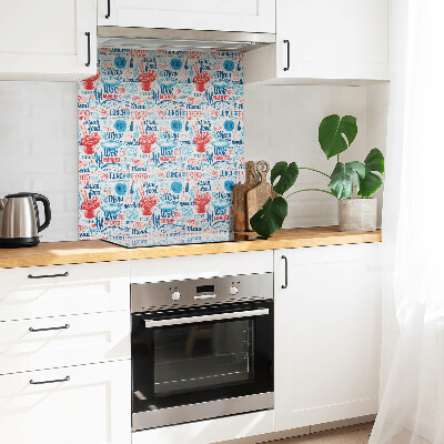 Vinyl flooring tiles Cartoon food motif