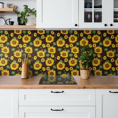 Self adhesive vinyl tiles Yellow sunflowers