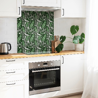 Vinyl tiles wall Green leaves