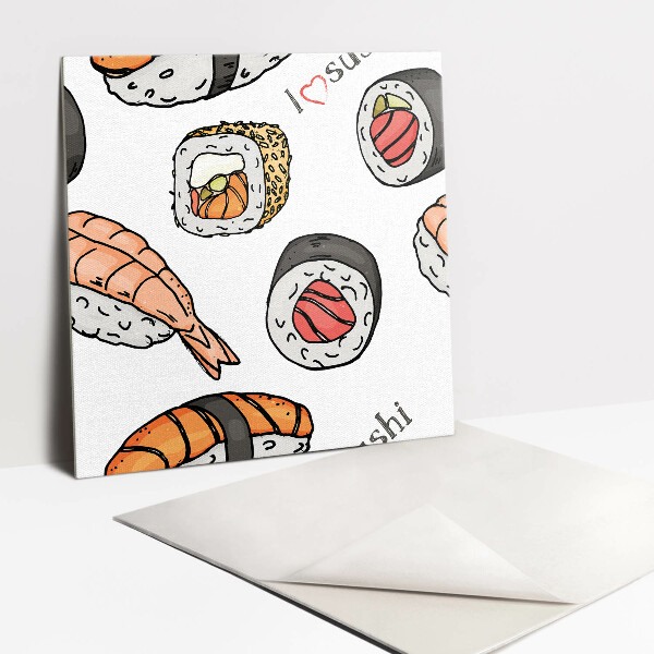 Pvc panels Cartoon sushi