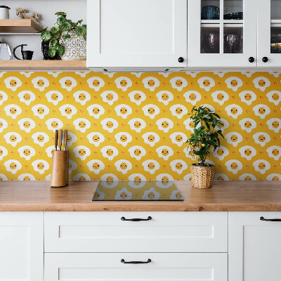 Vinyl tiles wall Cartoon eggs