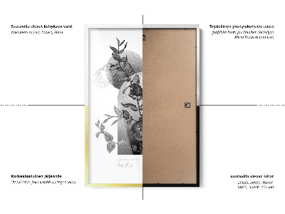 Black Photo Frame For Wall 24x32 inch (60x80 cm)