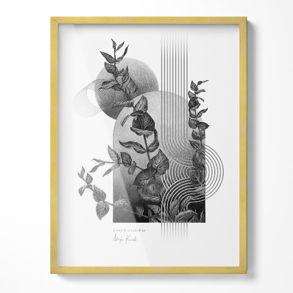 Gold Hanging Photo Frame 24x32 inch (60x80 cm)