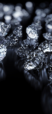 Fabric roller blind Diamonds and sparkle