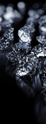 Fabric roller blind Diamonds and sparkle