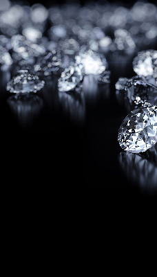 Fabric roller blind Diamonds and sparkle