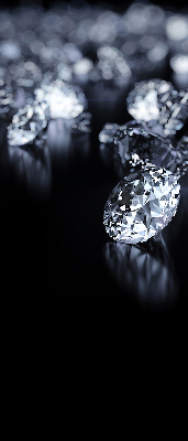 Fabric roller blind Diamonds and sparkle
